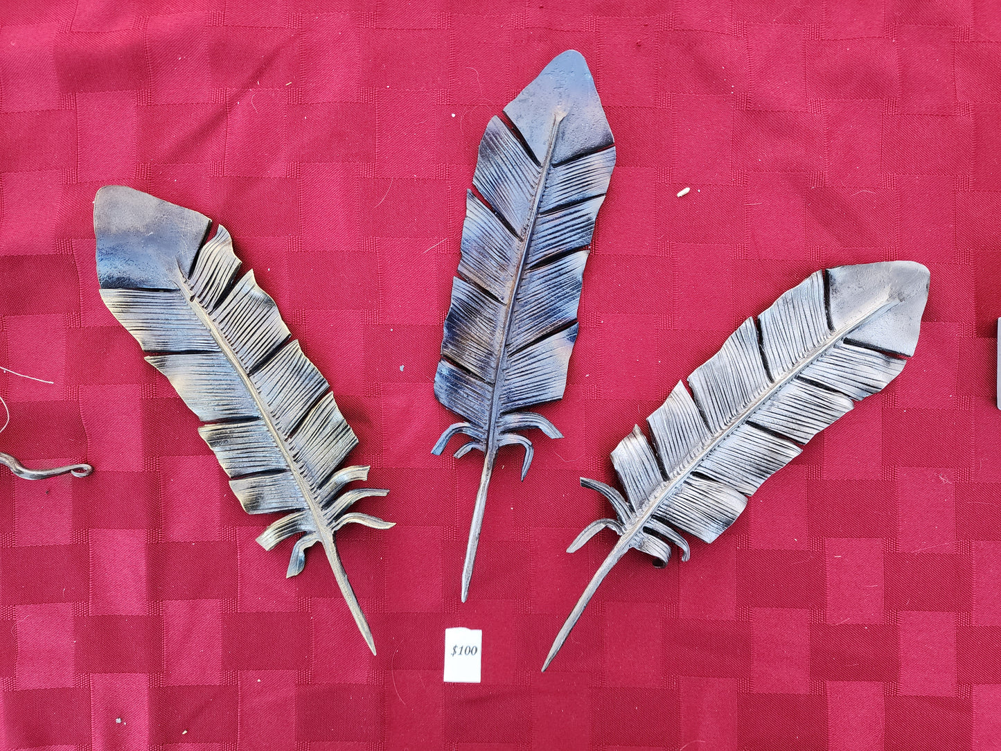 Hand Forged Feather Decoration