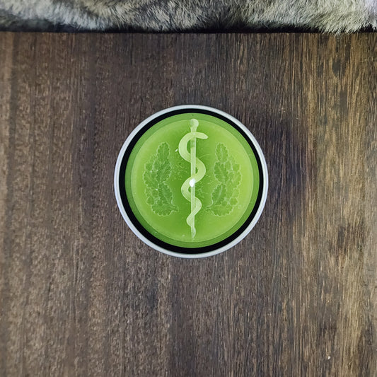 Apple Snake Totem Candle in Tin